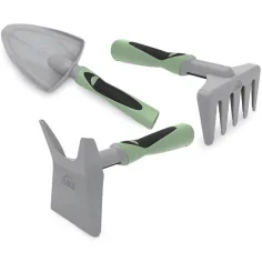 LENA: Set per sabbia da 3 pezzi, colore verde-grigio