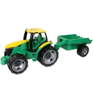 LENA: Trattore gigante con rimorchio verde/giallo 93cm