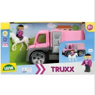 LENA: Truxx camion rosa per trasporto cavalli con cavallo e figura