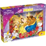 La Bella e la Bestia 2 in 1 puzzle da 108 pezzi e libro da colorare 50x35cm - Lisciani