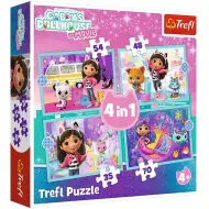 La casa delle bambole di Gabi 4 in 1 puzzle da 35-48-54-70 pezzi - Trefl