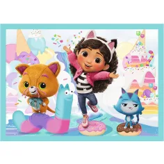 La casa delle bambole di Gabi 4 in 1 puzzle da 35-48-54-70 pezzi - Trefl immagine 2