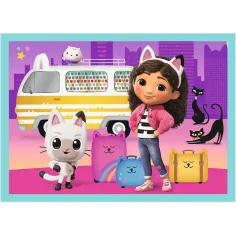 La casa delle bambole di Gabi 4 in 1 puzzle da 35-48-54-70 pezzi - Trefl immagine 4
