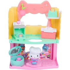 La casa delle bambole di Gabi Cinema: Set da gioco Cucina di Biscottino il gattino - Spin Master immagine 2