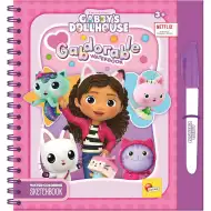 La casa delle bambole di Gabi Gabdorable libro da colorare con acqua - Lisciani