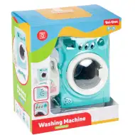 Lavatrice turchese con effetti sonori e luminosi