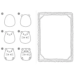 Libretto di attività: Disegna animali passo dopo passo - Trefl immagine 3