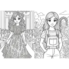 Libro da colorare di moda - Trefl immagine 2