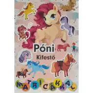 Libro da colorare di pony con adesivi