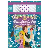 Libro da colorare per capelli dorati con adesivi strass A4