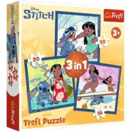Lilo e Stitch - puzzle 3 in 1 da 20-36-50 pezzi - Trefl