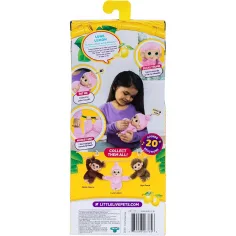 Little Live Pets: Mini Maki Luna Lemon scimmietta interattiva rosa immagine 3