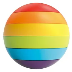 Little Stars palla arcobaleno con forme ad incastro immagine 4