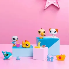 Littlest Pet Shop: Confezione da 5 figure Serie 1 - Spiaggia immagine 4
