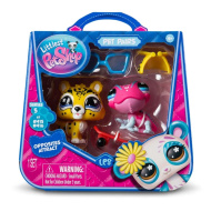 Littlest Pet Shop: Set da 2 miniature S5 - Camaleonte e Giaguaro
