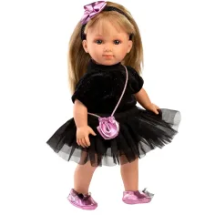 Llorens: Bambola Elena di 35 cm con abito nero immagine 3