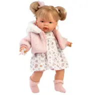 Llorens: Bambola Joelle 38 cm con suono in abito a fiori