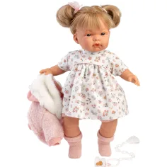 Llorens: Bambola Joelle 38 cm con suono in abito a fiori immagine 3
