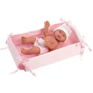 Llorens: Bambola bebita di 26 cm con lettino per bambina