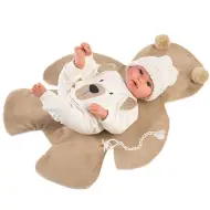 Llorens: Bambola neonato di 36 cm che piange con vestito da orsetto