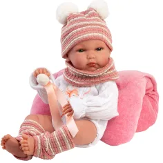 Llorens: Bimba, bambola neonata da 35 cm con cuscino morbido immagine 3