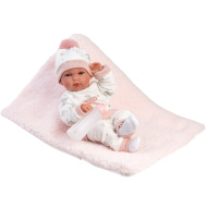 Llorens: Bimba, bambola neonata di 35 cm con biberon e coperta