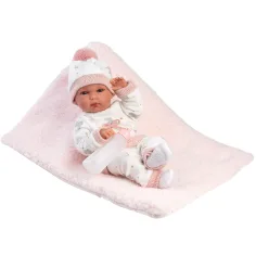 Llorens: Bimba, bambola neonata di 35 cm con biberon e coperta