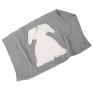Llorens: Coperta grigia con coniglietto per neonati