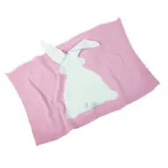 Llorens: Coperta rosa con coniglietto per neonati