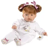 Llorens: Joelle bambola con tutina gattino, capelli rossi, 38 cm