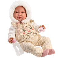 Llorens: Luis, bambola che piange di 45 cm con biberon e ciuccio