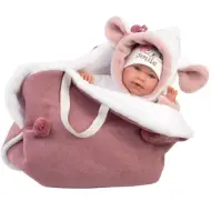 Llorens: Mimi Llorana bambola neonato piangente da 42 cm con portabebè