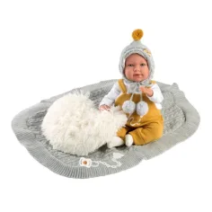 Llorens: Mimi Llorana bambola neonato piangente di 42 cm con coperta e cuscino peloso immagine 2