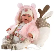 Llorens: Mimi neonato bambola piangente di 40 cm con felpa Kids Zone