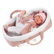 Llorens: Mimi neonato bambola piangente di 40 cm con portabebè
