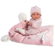 Llorens: Nica bambola neonata femmina con coperta e pannolino 38 cm