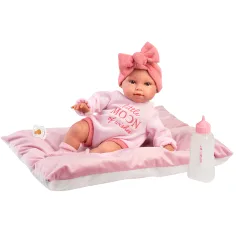 Llorens: Olivia, bambola piangente da 38 cm con cuscino