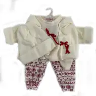 Llorens: Set di vestiti per bambola con pantaloni con orsetto e coniglietto per bambole di 43 cm