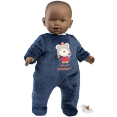 Llorens: Zareb bambola con pigiama di peluche con orsetti, ciuccio, 42 cm immagine 3