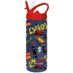 Luna: Bottiglia di plastica con cannuccia, decorata con motivo Must Team, disponibile in diverse varianti, 500 ml, 1 pezzo immagine 5