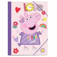 Luna: Cartella elastica Peppa Pig per fogli A4 25x35cm