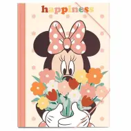 Luna: Cartellina con elastico di Minnie Mouse per fogli formato A/4, 25x35 cm