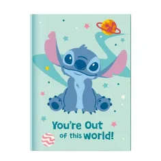 Luna: Diario segreto Disney Stitch con lucchetto e penna con pon pon 12x18cm 60 pagine immagine 2