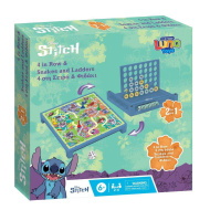 Luna: Disney Stitch 2 in 1 gioco da tavolo - Scale e serpenti e Forza quattro