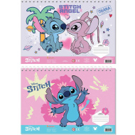 Luna: Disney Stitch taccuino creativo da colorare con adesivi e stencil in diverse varianti