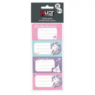 Luna: Etichette adesive per quaderni con motivo Team Unicorno, confezione da 20 pezzi
