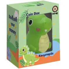 Luna: Kazura salvadanaio a forma di dinosauro 13x12x20 cm immagine 1