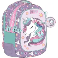 Luna: Must Team Unikornis zaino scolastico arrotondato a 3 scomparti, 32x18x43cm