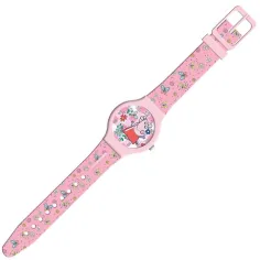 Luna: Orologio analogico rosa di Peppa Pig in scatola di metallo decorativa immagine 2
