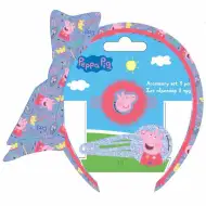 Luna: Peppa Pig Accessori per capelli con cerchietto, set da 3 pezzi